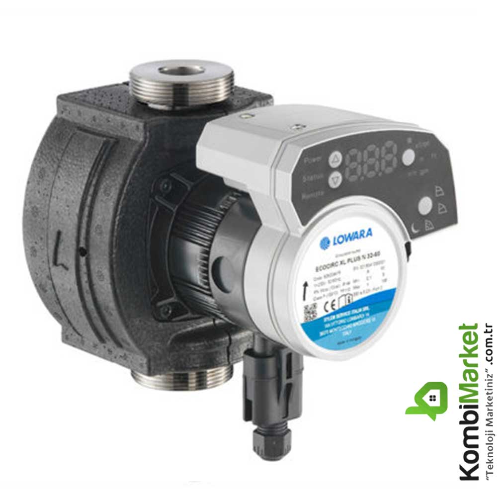 Lowara ecocirc XLplus 25-100 Frekans Kontrollü Islak Rotorlu Sirkülasyon Pompası G 11/2 Rp 1