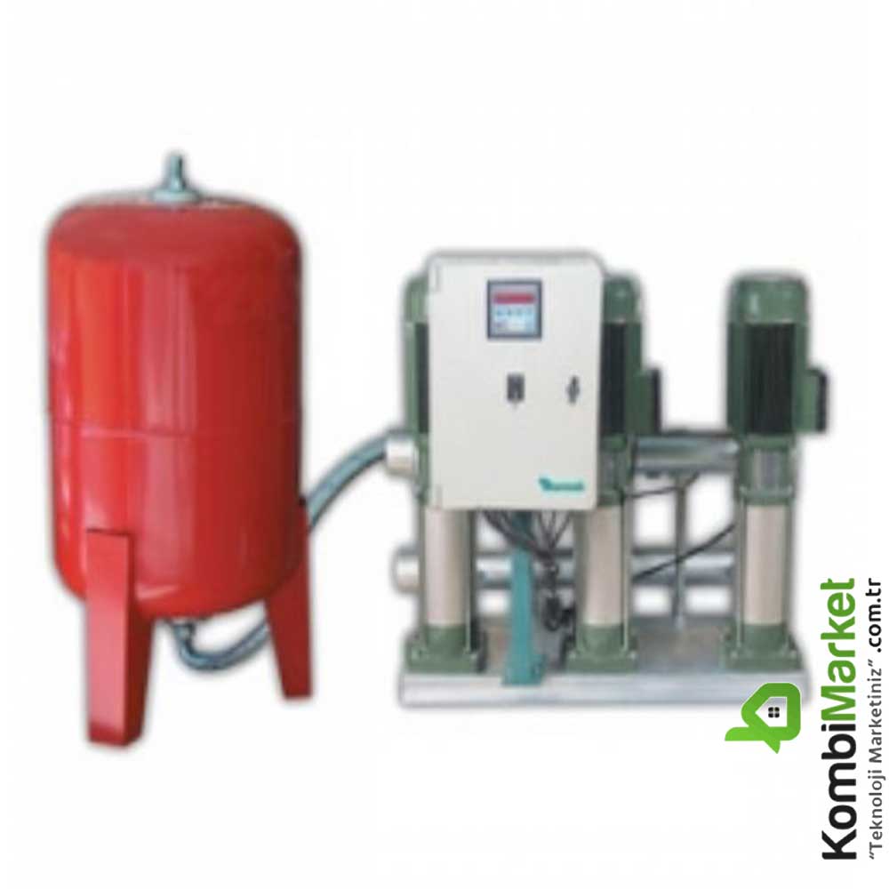 BAYMAK 3 KVC 55/80T Güç:3x2 HP 5.5-7 Atü Dikey Çok Kademeli Hidrofor Serisi
