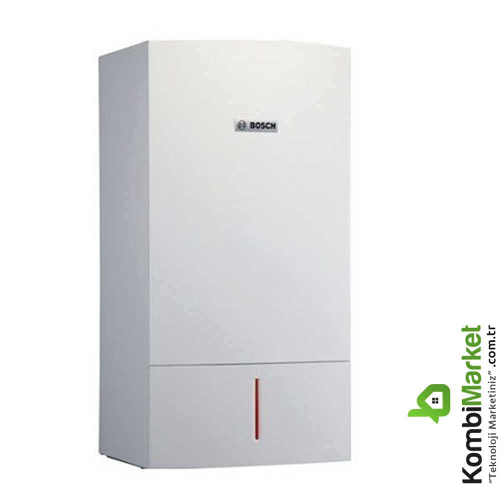 Bosch Comfort Condense Zbr 42-3 A 42 Kw Yoğuşmalı Kazan 36.120 KcalH Kazan Üreticisi Hakkında Alman mühendislik harikası BSH Holding çatısında faaliyet gösteren Bosch markası, 1960’lı yıllarda kurulduğu günden bugüne 60’tan fazla ülkede kullanıcıların güvenini kazanmıştır. Türkiye faaliyetlerine 1990’lı yılların başlarında başlayan firmanın geniş ürün gamı ve ileri teknolojileriyle yaşamın pek çok alanında konfor, rahatlık ve kolaylık sağlıyor. Bosch Comfort Condense Zbr 42-3 A 42 Kw Yoğuşmalı Kazan 36.120 KcalH Özellikleri Eski tip geleneksel merkezi sistemlerden çok daha tasarruflu ve verimli bir alternatif olan yoğuşmalı kazanlar her türlü ortamda kullanılabilmektedir. Bosch Comfort Condense Zbr 42-3 A yoğuşmalı kazan, 42 Kw güce ve 36.120 KcalH kapasiteye sahip modeliyle ideal sıcaklık ve konfor koşullarını oluşturmak için tasarlanmıştır. Alüminyum ve silisyum alaşımı döküm ısı bloğuna sahip cihaz, 16 adet kazana kadar birlikte bağlanma özelliğine sahiptir. kompakt boyutlardaki Bosch Comfort tam modülasyonlu fan ve ön karışımlı brülör özelliğiyle oldukça yüksek verim ve tasarruflu bir kullanım sunar. Doğalgaz veya LPG yakıtlarıyla kullanabileceğiniz bu ürünün enerji verimi % 108 oranındadır. Cihazın sahip olduğu yeni hidrolik grubu ve fan sistemi gürültüsüz bir çalışma imkanı sağlar. Kazanın sahip olduğu LCD ekran üzerinden hata teşhisi yapabilir veya sıcaklık değerlerini pratik biçimde görüntüleyebilirsiniz. Tuş kilidi korumasıyla ekstra emniyetli bir tasarıma sahip olan Bosch serisi kazanlar aynı zamanda 