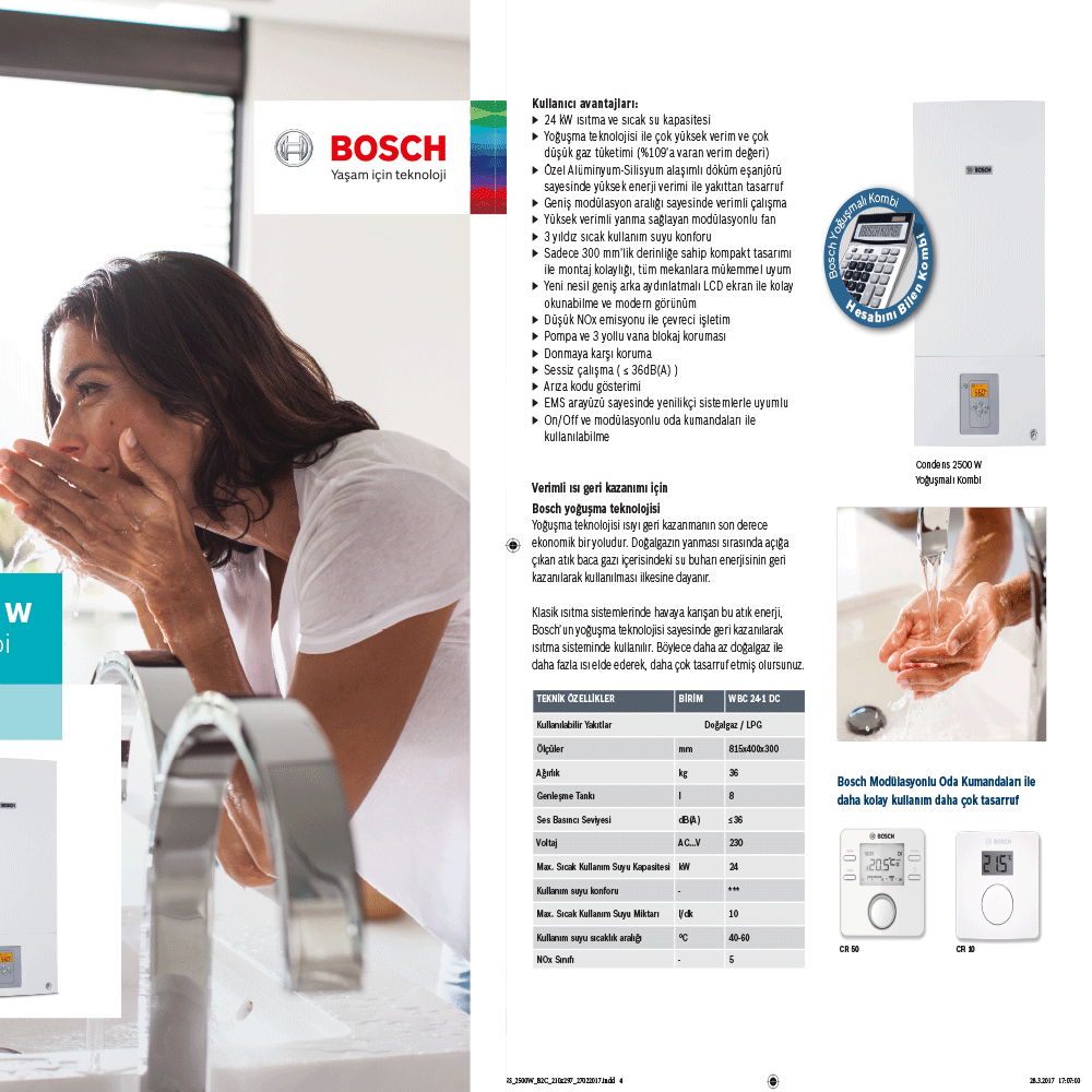 Bosch Condens 2500 W 24 Kw Yoğuşmalı Kombi