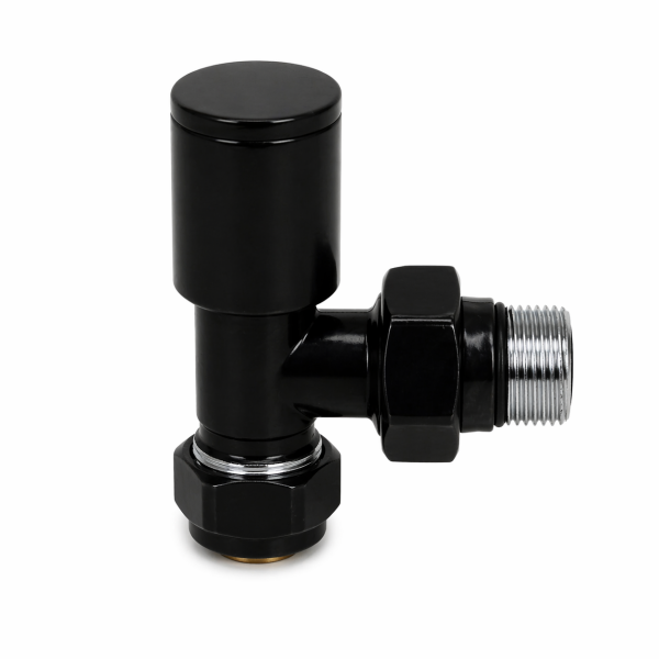 EDP Siyah Boyalı 16x1/2 PEX Köşe Radyatör Vanası
