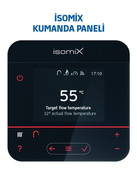 Demirdöküm İsomix 30/35 30.100 kcal/h 42 Lt Entegre Boylerli Premix Yoğuşmalı Kombi