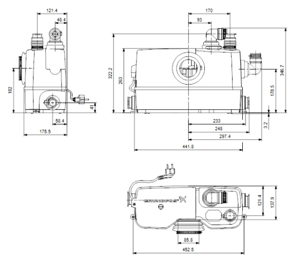 Grundfos SOLOLIFT2 WC-3 Öğütücü Pompa
