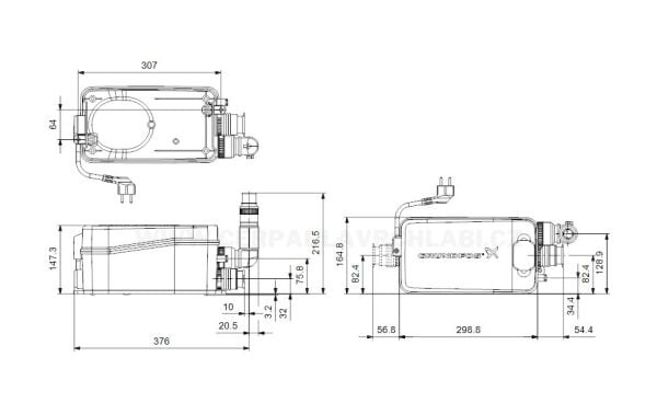 Grundfos SOLOLIFT2 D-2 Gri Su Tahliye Pompası
