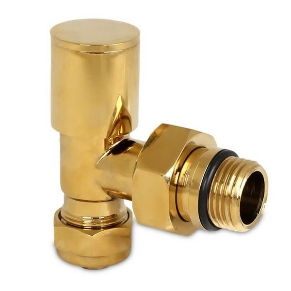 Edp Altın Boyalı Pex Köşe Radyatör Vanası 16x2