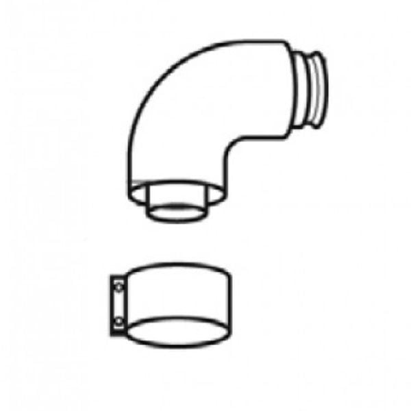 Vaillant 90° Dirsek Şofben  Ø60/100