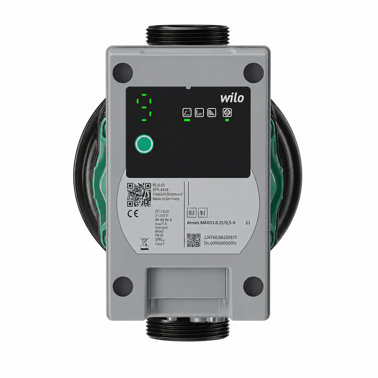 Wilo Atmos MAXO 1.0 25/0,5-8 Sirkülasyon Pompası