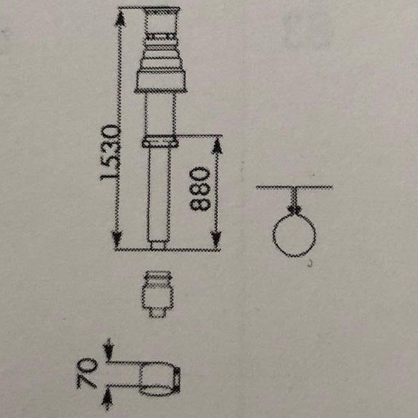 Vaillant Kazan Dikey Baca Hava Akım Boru Seti (ecoFIT Plus için Ø110/160)