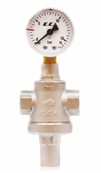 E.C.A. 1 1/4'' Manometreli Basınç Düşürücü Valf