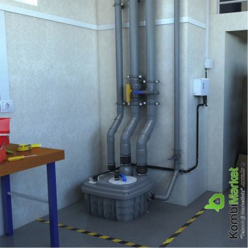 Sanihydro Sanicubic 1 VX Foseptik ve Pis Su Tahliye İstasyonu Monofaze IP68