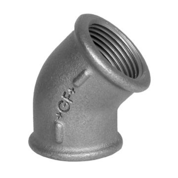 Siyah Açık Dirsek 1/2 45°C Trakya Döküm