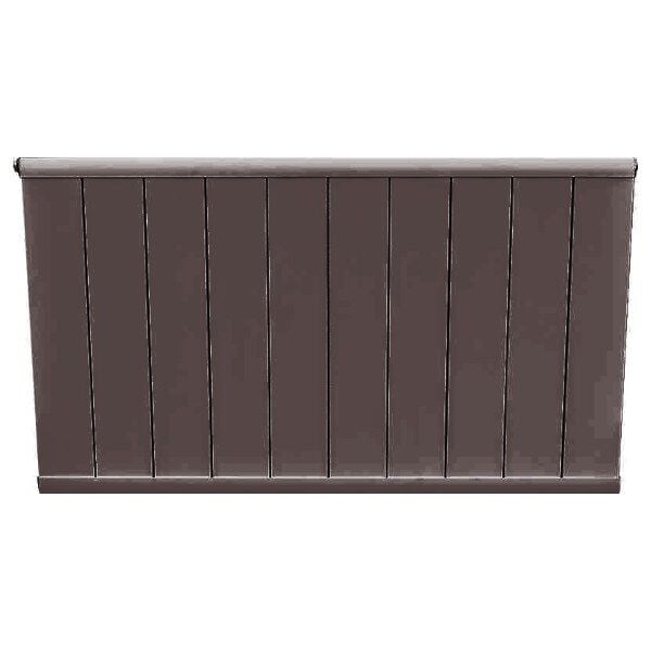 Notarad Evra 1800x300 Alüminyum Panel Radyatör Kahve
