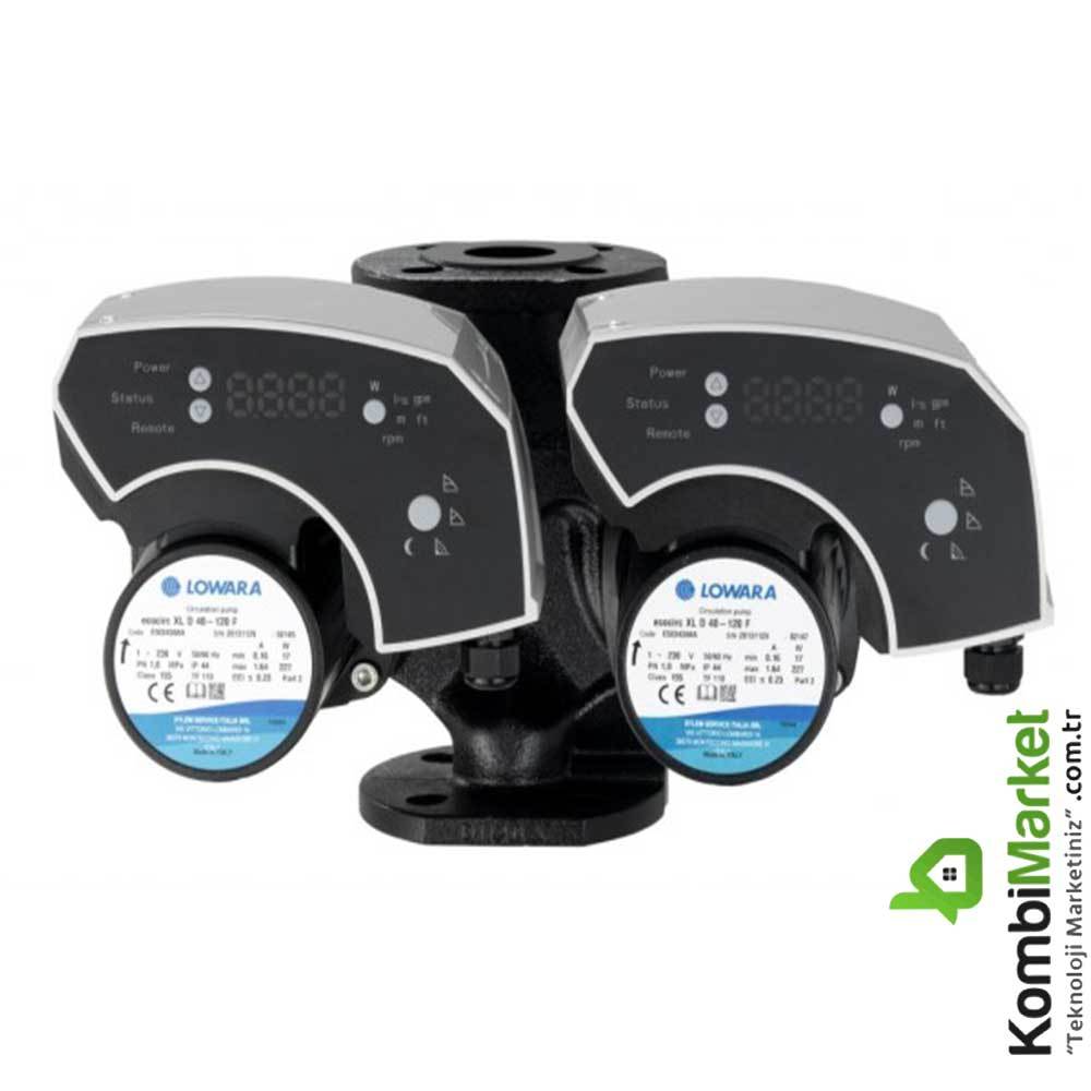 Lowara ecocirc XLplus D 40-120F İkiz  Frekans Kontrollü Islak Rotorlu Sirkülasyon Pompası DN40