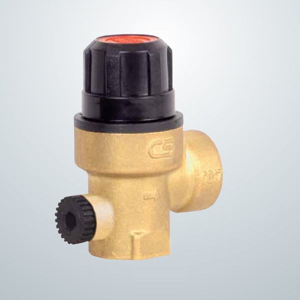 1/2'' Case Diyaframlı Emniyet Ventili İç Dişli Manometre Bağlantılı | Pirinç Emniyet Ventili