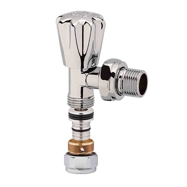 Kas 16x1/2 Krom Köşe Radyatör Vanası Pex (KV3)