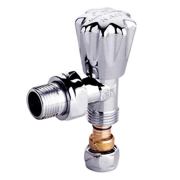 Kas 16x1/2 Krom Köşe Radyatör Vanası Pex (KV3)