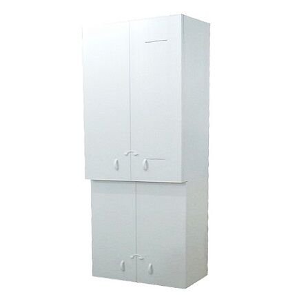 Akfa Kombi Dolabı 60x130x38 - 60x80x38 (İki Parça Yandan Çıkışlı)