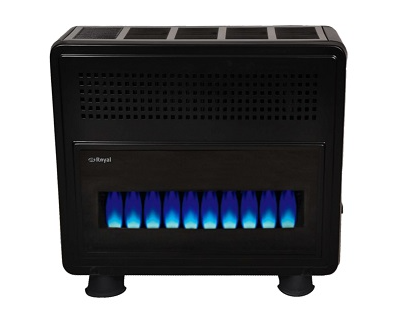 As Royal HR 11000 G - 11kW Hermetik Soba - Yer Tipi Camlı Fansız - Siyah