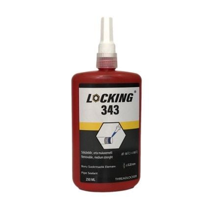 LOCKING 343 Sıvı Conta Yapıştırıcı 250ml