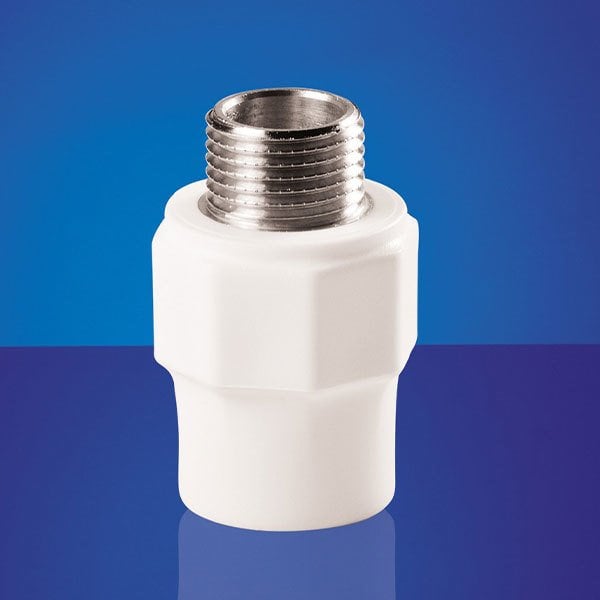 Dizayn 20x3/4'' Dış Dişli Adaptör (Rekor) Nikel