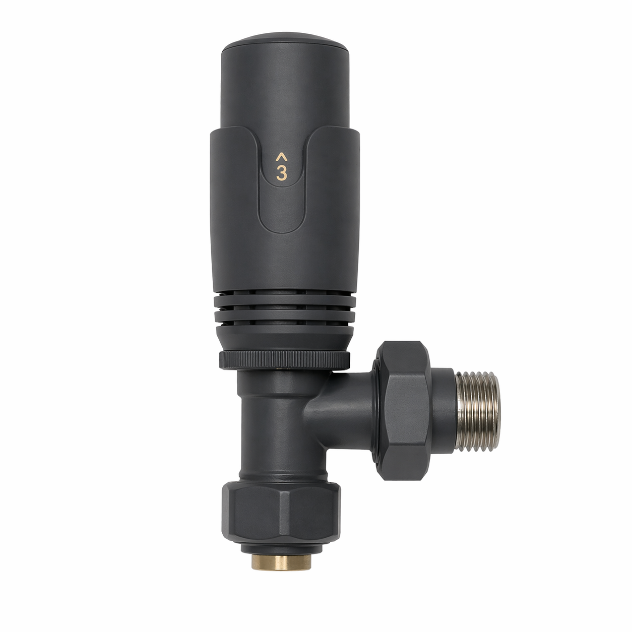 EDP 16x1/2 Antrasit Termostatik Vana PEX