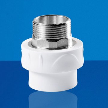 Dizayn 40x11/4''  Dış Dişli Adaptör (Rekor) Nikel
