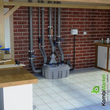 Sanihydro Sanıcubıc 2 VX Trifaze  IP68 Toplu kullanım için Çift motorlu atık su tahliye istasyonu