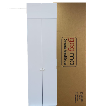 Gegma Tam Boy Demonte Kombi Dolabı 210'Luk