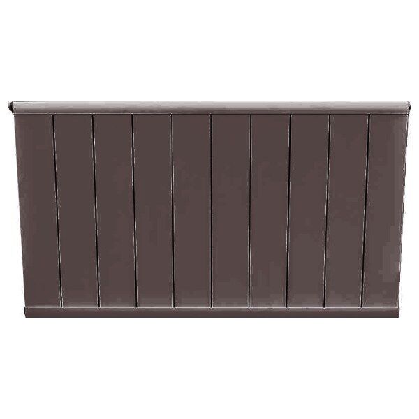 Notarad Evra 600x1200 Alüminyum Panel Radyatör Kahve