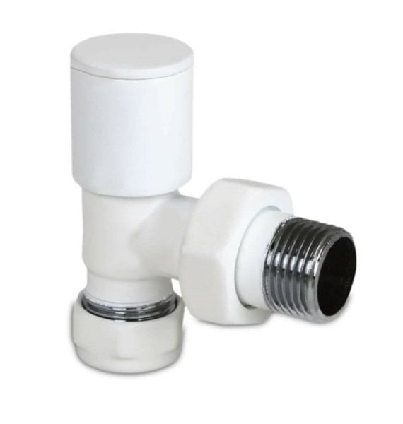 Edp 16x2 Pex Beyaz Köşe Radyatör Vanası