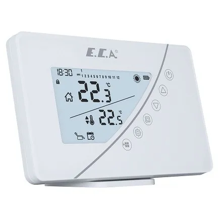 ECA Poly Touch 400 W Kablosuz Programlanabilir Dijital Oda Termostatı Beyaz