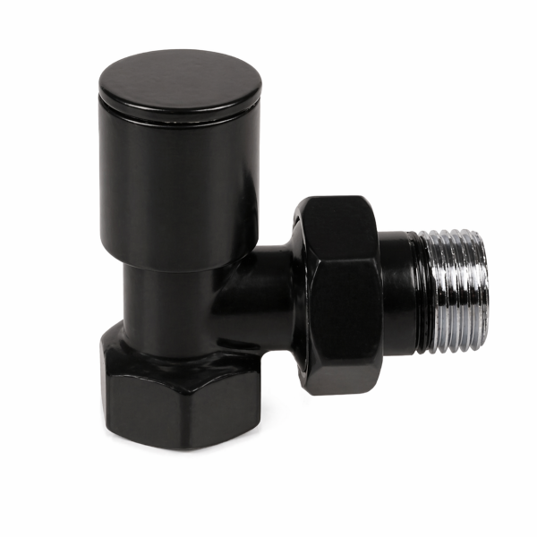 EDP Siyah Boyalı Köşe Radyatör Vanası 1/2