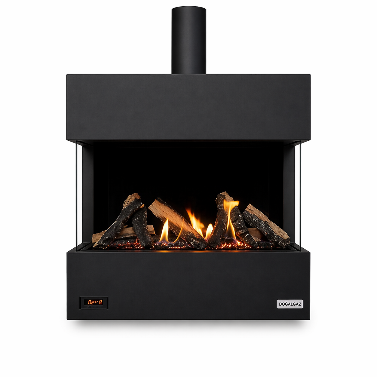 Revega H75UB Seramik Camlı Şömine 7 kW