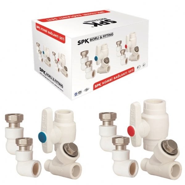 Spk Dirsekli Kombi Montaj Seti (8 Parça)
