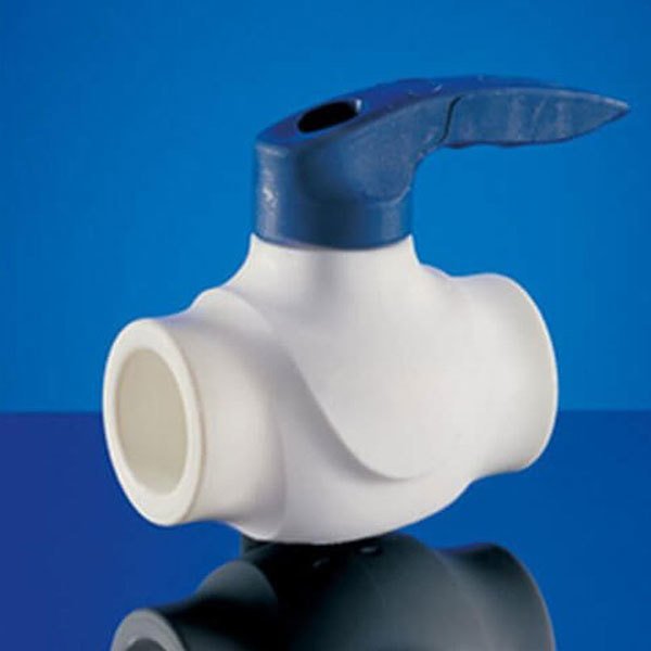 Dizayn Smart Plastik Küresel Vana 25 mm Mavi