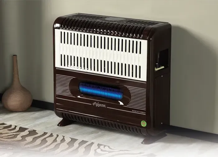 Fujiyama FHS 11000 Seri 9.3 KW Hermetik Ayaklı Fanlı Soba Kahverengi