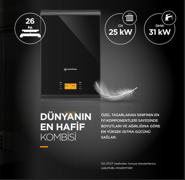 Warmhaus Minerwa 25 KW Premix Yoğuşmalı Kombi