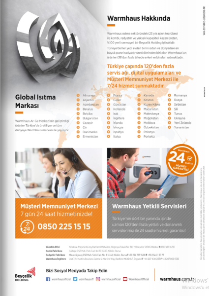 Warmhaus Ewa 24 kW Yoğuşmalı Kombi